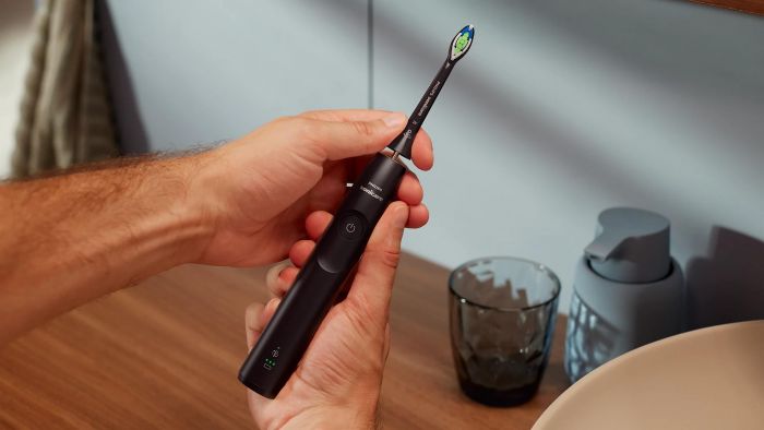 Щітка зубна електр. Philips, Sonicare 5300 Series, 62т. колив/хв, насадок-1, футляр, чорний