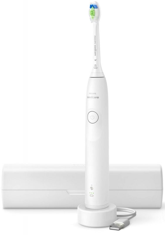 Щітка зубна електр. Philips, Sonicare 5300 Series, 62т. колив/хв, насадок-1, футляр, білий