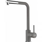 Змішувач для кухні Franke Sirius Pull Out, довж.виливу - 298 мм, поворотний, 1 важіль , хром- сірий камінь