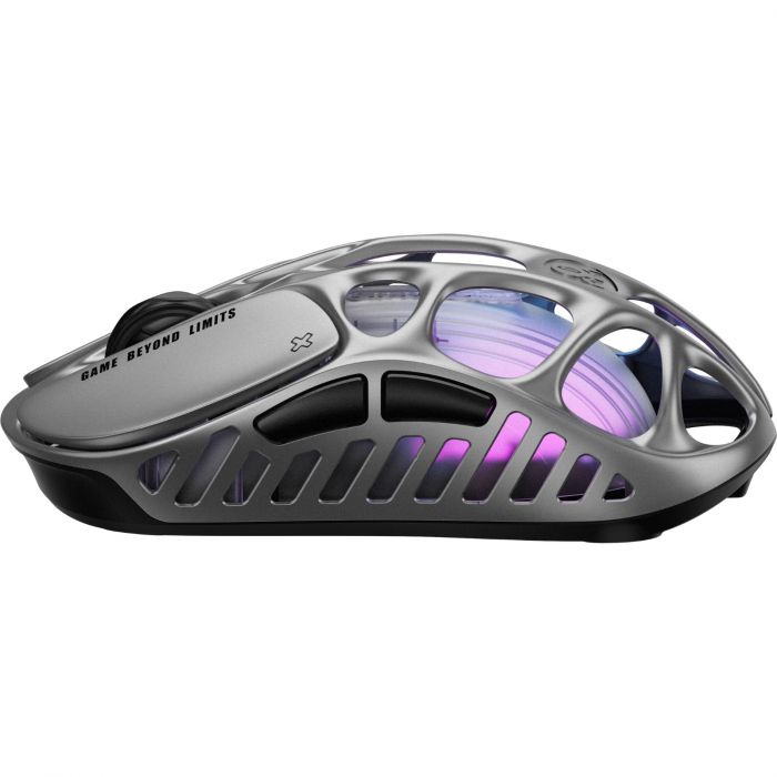Миша GravaStar Mercury X Pro, 8K, BT/WL/USB-A, RGB, сірий