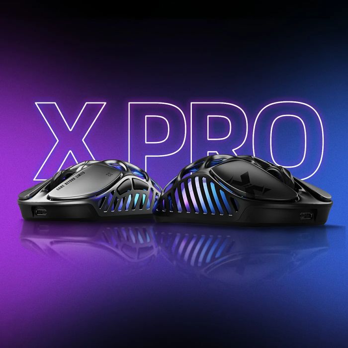 Миша GravaStar Mercury X Pro, 8K, BT/WL/USB-A, RGB, сірий