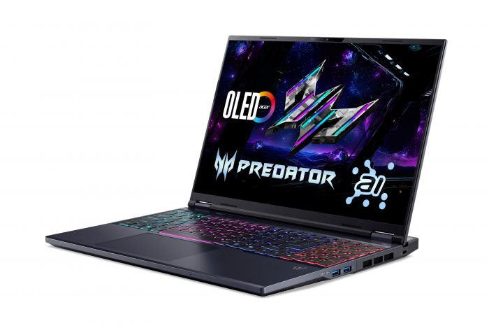 Ноутбук Acer Predator Helios Neo 16 PHN16-73 16" WQXGA, Intel U9-275HX, 64GB, F1TB+1TB, NVD5070Ti-12, Lin