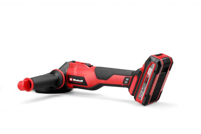 Шліфмашина кутова акумуляторна Einhell TP-AG 18/125 F Li BL - Solo, PXC, 18В, безщіткова, 125 мм, 8500 об/хв, плаский редуктор, 1.57кг (без АКБ та ЗП)