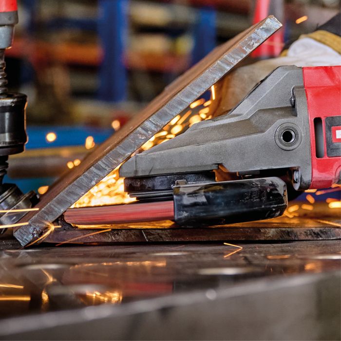 Шліфмашина кутова акумуляторна Einhell TP-AG 18/125 F Li BL - Solo, PXC, 18В, безщіткова, 125 мм, 8500 об/хв, плаский редуктор, 1.57кг (без АКБ та ЗП)