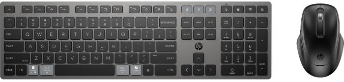 Комплект клавіатура та миша НР 720 Multi-Device Rechargeable, BT, EN/UK, чорний