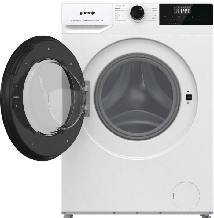 Пральна машина Gorenje W2TNHPI84AS/P фронтальна, 8кг, 1400, A+++, 55см, дисплей, пара, інвертор, білий