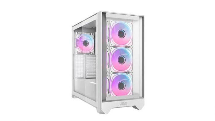 Корпус 2E GAMING Dominator Pro G2302W, без БЖ 2xUSB3.0, 1xUSBType-C, 4x120мм ARGB, VGA 380мм, LCS ready, контролер з пультом, TG Side Panel, TG/Mesh Front panel, ATX, білий