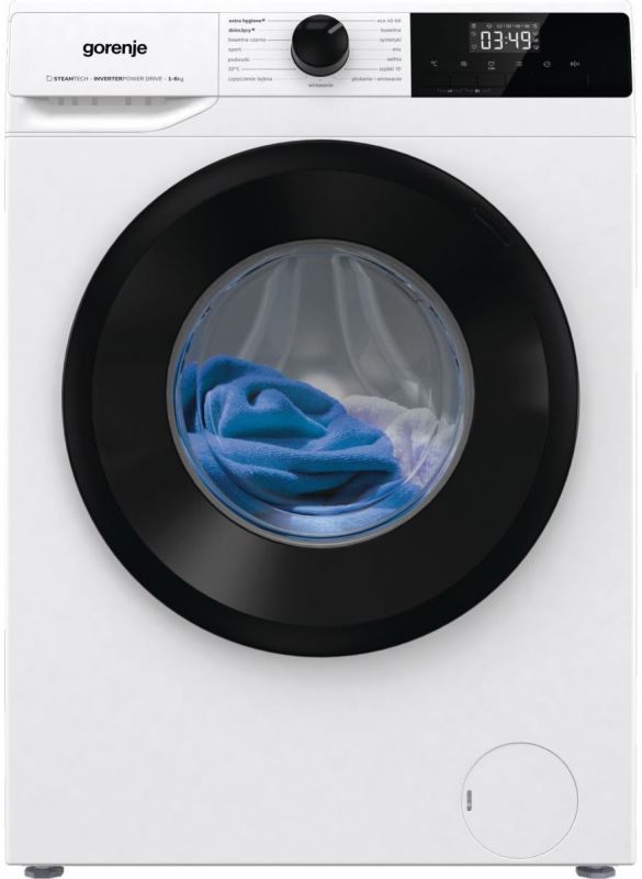 Пральна машина Gorenje W1NHPI60SCS/P фронтальна, 6кг, 1000, A+++, 43.5см, дисплей, пар, інвертор, білий