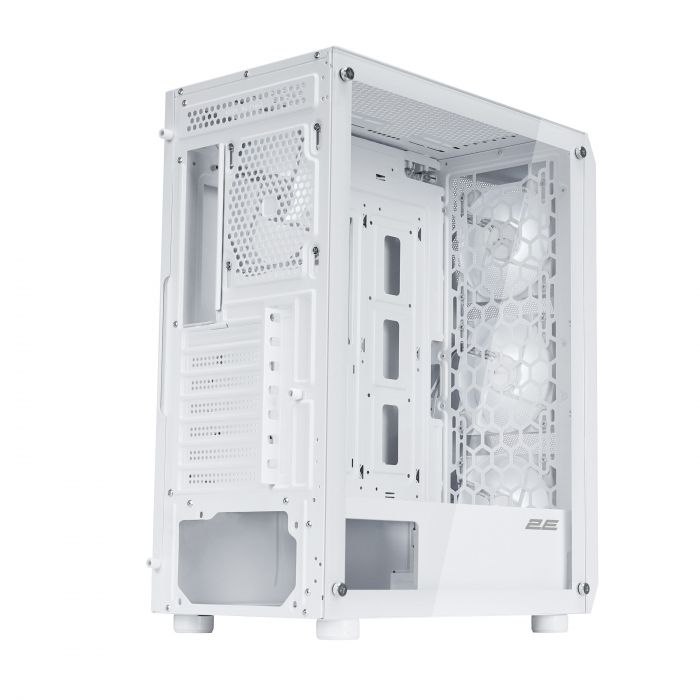 Корпус 2E GAMING Aruba G3313W, без БЖ 1xUSB3.0, 2xUSB2.0, 5x120мм ARGB, VGA 330мм, LCS ready, HUB, TG Side Panel, ATX, білий