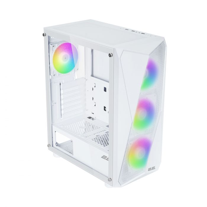Корпус 2E GAMING Aruba G3313W, без БЖ 1xUSB3.0, 2xUSB2.0, 5x120мм ARGB, VGA 330мм, LCS ready, HUB, TG Side Panel, ATX, білий