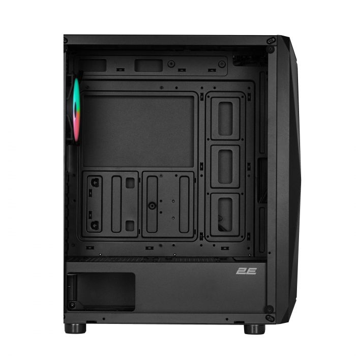Корпус 2E GAMING Aruba G3313B, без БЖ 1xUSB3.0, 2xUSB2.0, 5x120мм ARGB, VGA 300мм, LCS ready, HUB, TG Side Panel, ATX, чорний