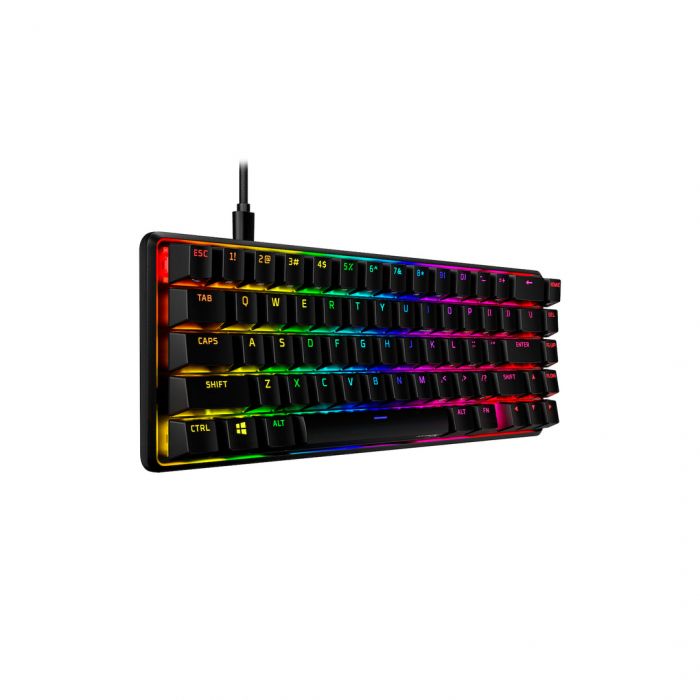 Клавіатура механічна HyperX Alloy Origins 65 67key, Red, USB-A, EN/UA, RGB, чорний