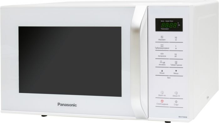 Мікрохвильова піч Panasonic, 25л, 800Вт, дисплей, відкрю ручкою, білий