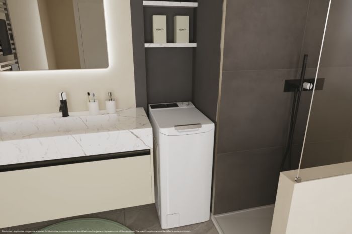 Пральна машина Candy вертикальна, 6кг, 1200, A+++, 60см, дисплей, інвертор, білий