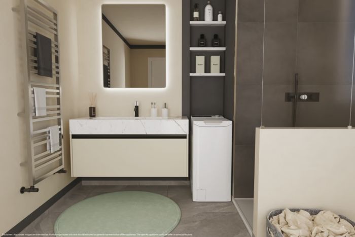 Пральна машина Candy вертикальна, 6кг, 1200, A+++, 60см, дисплей, інвертор, білий