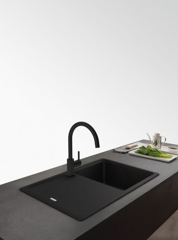 Змішувач Franke Lina /115.0626.019/з поворотним виливом/чорний матовий