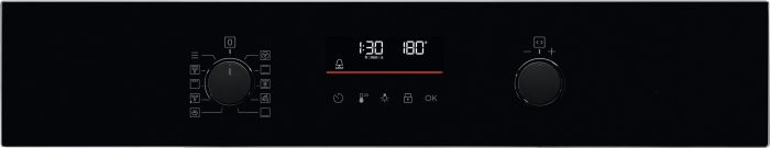 Духова шафа Electrolux електрична, 72л, A++, дисплей, конвекція, піроліз, телескопічні напрямні, чорний