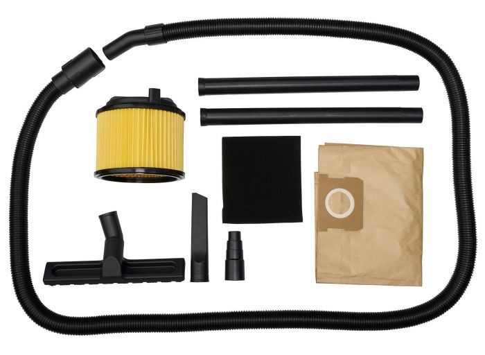 Пилосос професійний Einhell 1930 А, 1500 Вт, пластик 30 л, 190 мбар, шланг 2.5 м, кабель 3 м, розетка 2 кВт, 4.7 кг