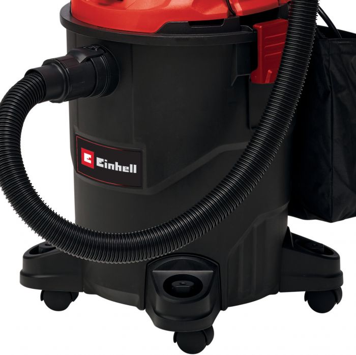 Пилосос професійний Einhell TC-VC 1825 А, 1250 Вт, пластик 25 л, 180 мбар, шланг 2.5 м, кабель 3 м, розетка 2.2 кВт, 4.2 кг