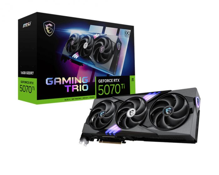 Відеокарта MSI GeForce RTX 5070 Ti 16GB GDDR7 GAMING TRIO OC