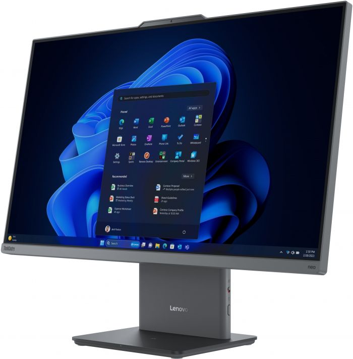 Комп'ютер персональний моноблок Lenovo ThinkCentre neo 50a 27-G5 27" FHD IPS AG, Intel i7-13620H, 16GB, F512GB, UMA, WiFi, кл+м, без ОС, сірий