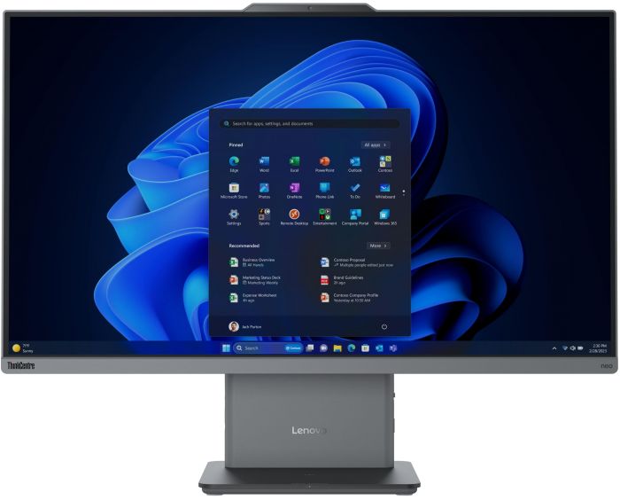 Комп'ютер персональний моноблок Lenovo ThinkCentre neo 50a 27-G5 27" FHD IPS AG, Intel i7-13620H, 16GB, F512GB, UMA, WiFi, кл+м, без ОС, сірий