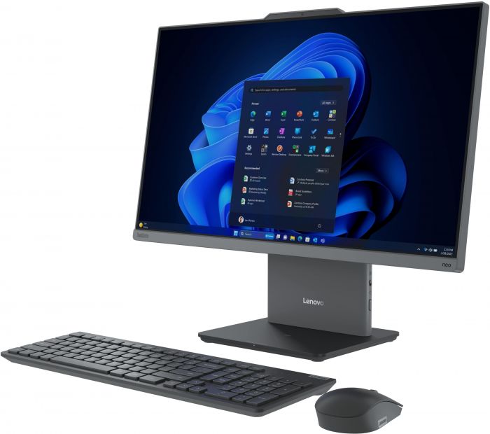 Комп'ютер персональний моноблок Lenovo ThinkCentre neo 50a 24-G5 23.8" FHD IPS AG, Intel i5-13420H, 16GB, F512GB, UMA, WiFi, кл+м, без ОС, сірий