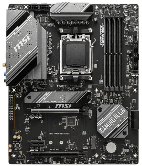 Материнcька плата MSI B650 GAMING PLUS WIFI sAM5 B650 4xDDR5 HDMI DP WiFi BT ATX