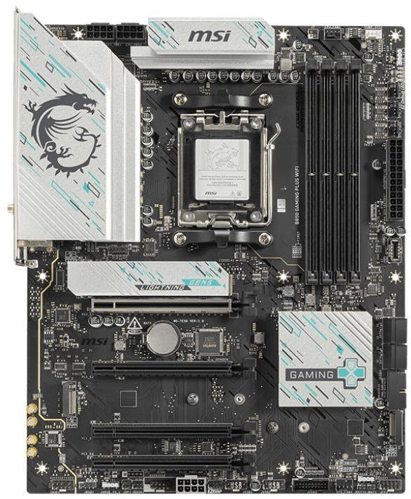 Материнcька плата MSI B850 GAMING PLUS WIFI sAM5 B850 4xDDR5 M.2 DP WiFi BT ATX