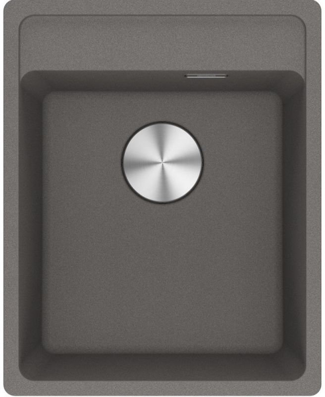 Мийка кухонна Franke Maris, фраграніт, прямокутник, без крила, 410х510х200мм, чаша - 1, врізна, MRG 610-72 TL, сірий камінь
