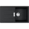 Мийка кухонна Franke Centro, фраграніт, прямокутник, з крилом, 860х500х200мм, чаша - 1, накладна, CNG 611-86, онікс