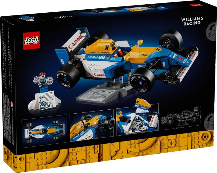 Конструктор LEGO Icons Williams Racing FW14B і Найджел Менселл