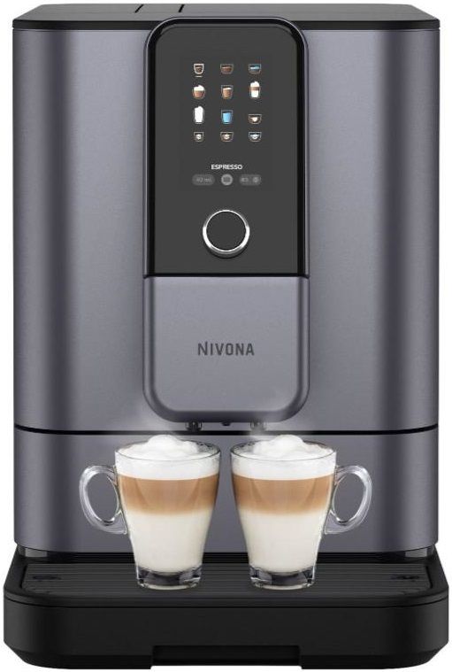 Кавомашина Nivona CafeRomatica, 1.8л, зерно+мелена, автомат.капуч, дисплей, авторецептів -9, пригот, холодної кави, перлинно-блакитний
