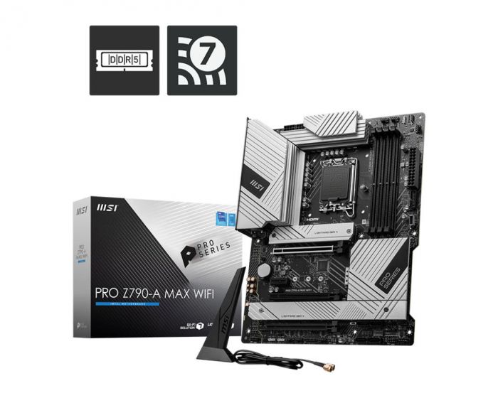 Материнcька плата MSI PRO Z790-A MAX WIFI s1700 Z790 4xDDR5 HDMI DP Wi-Fi BT ATX