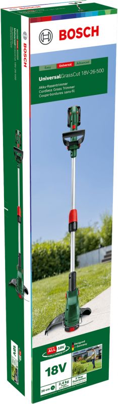 Тример садовий акумуляторний Bosch UniversalGrassCut 18V-26-500  1х2.5А·год 26см ЗП AL 18V-20 3.5кг