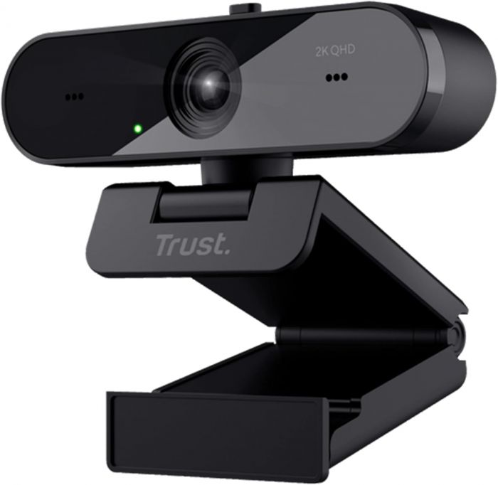 Вебкамера Trust Taxon ECO, 2K QHD, 30 fps, auto focus, OEM BOX, чорний