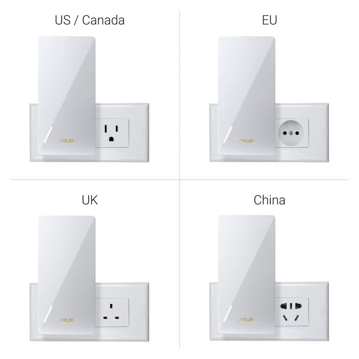 Розширювач покриття WiFi ASUS RP-BE58 AX3000 1xGE LAN, MESH EU