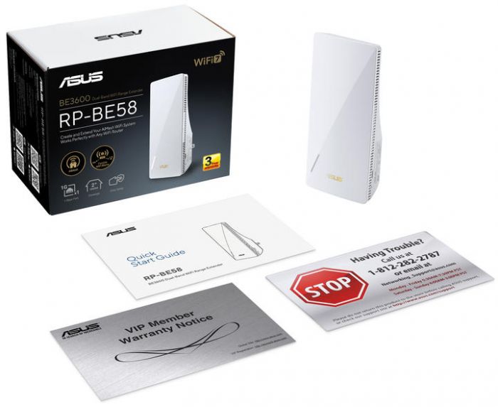 Розширювач покриття WiFi ASUS RP-BE58 AX3000 1xGE LAN, MESH