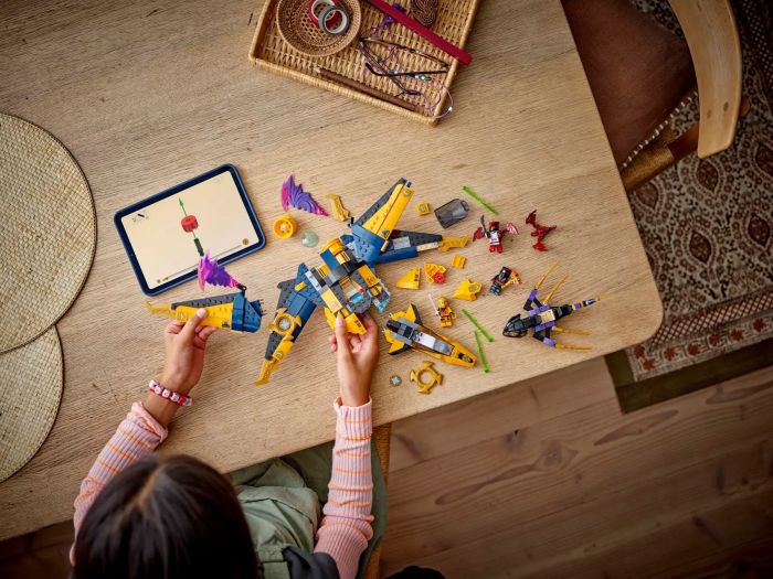 Конструктор LEGO Ninjago Суперштормовий реактивний літак Рас та Арін