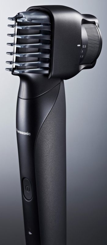 Тример Panasonic, для бороди, вусів, голови та тіла, мережа+акум., насадок-2, чохол, швидка зарядка, чорно-золотий