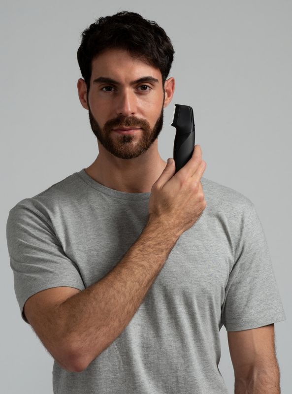 Тример Panasonic, для бороди, вусів, голови та тіла, мережа+акум., насадок-2, чохол, швидка зарядка, чорно-золотий