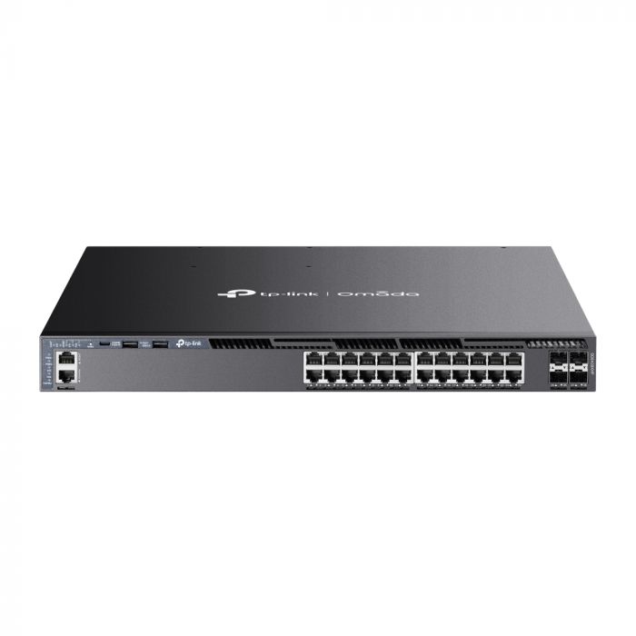 Комутатор TP-LINK SG6428XHP 24xGE (24xPoE), 4xSFP+, 720Вт, Керований L3