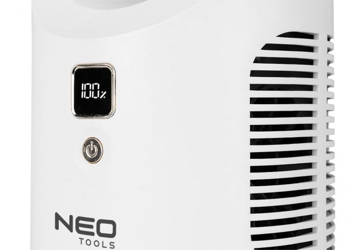 Вентилятор настільний акумуляторний Neo Tools, 345мм, 2200 мАч, білий