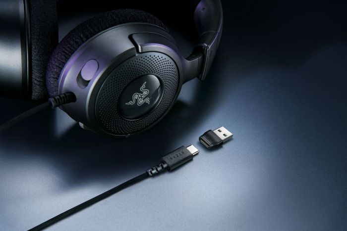 Гарнітура ігрова Razer Kraken V4 X, 7.1, USB-A, 1.8м, RGB, чорний