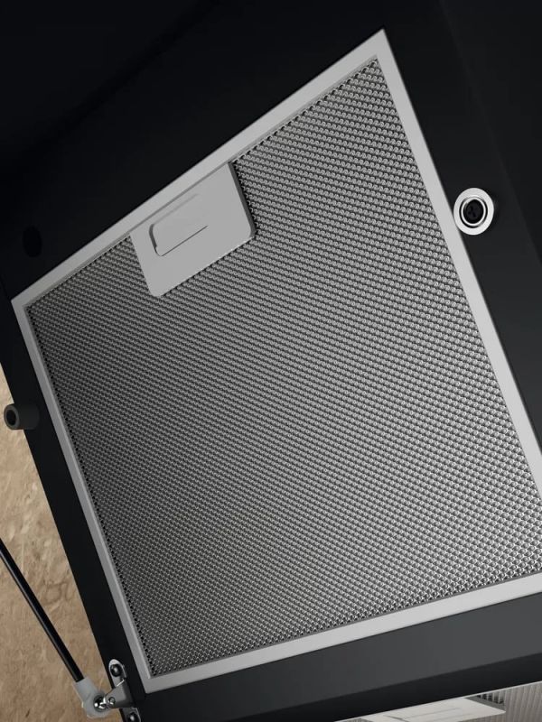 Витяжка Electrolux вертикальна, 60см, 600м куб год., чорний