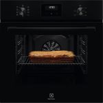 Духова шафа Electrolux електрична, 65л, A, дисплей, конвекція, телескопічні напрямні, чорний