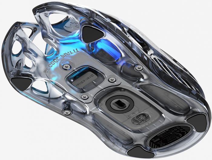 Миша GravaStar Mercury M2, BT/WL/USB-A, RGB, чорно-прозорий