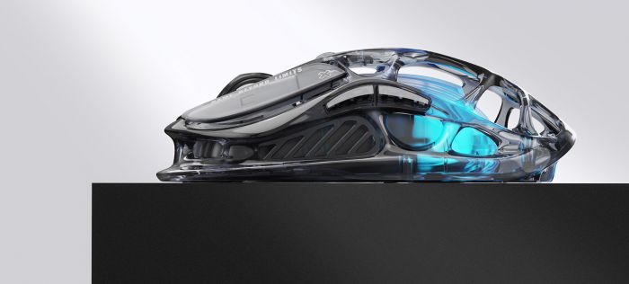 Миша GravaStar Mercury M2, BT/WL/USB-A, RGB, чорно-прозорий