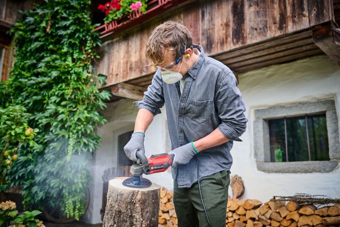 Полірувальна машина Einhell CC-PO 1100/150 CE, 1100 Вт, 150 мм, 500-3500 об/хв, підтримка обертів, 2.11 кг