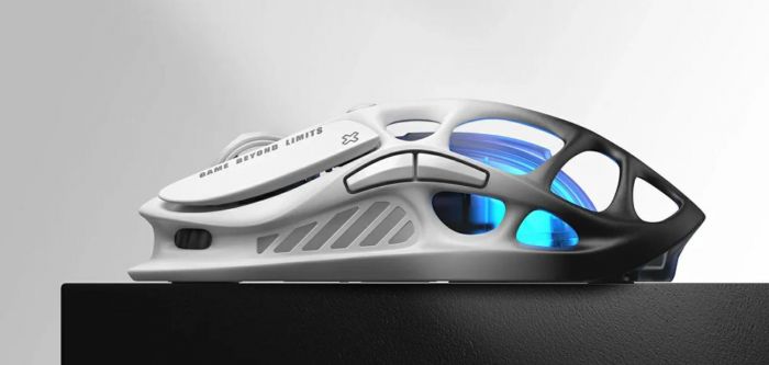 Миша GravaStar Mercury M1 Pro, BT/WL/USB-A, RGB, чорно-білий